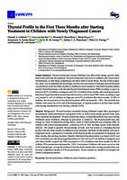 Thyroid profile in the first three months after starting treatment in children with newly diagnosed cancer