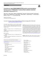 Correction to: Joint EANM/SNMMI/ESTRO practice recommendations for the use of 2-[F-18]FDG PET/CT external beam radiation treatment planning in lung cancer V1.0