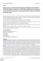 Implementing a personalized integrated stepped-care method (STIP-Method) to prevent and treat neuropsychiatric symptoms in persons with dementia in nursing homes