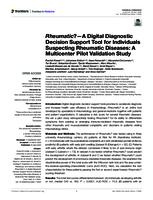 Rheumatic -a digital diagnostic decision support tool for individuals suspecting rheumatic diseases