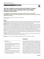 Inter-rater reliability for assessing intracranial collaterals in patients with acute ischemic stroke