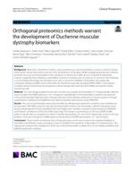 Orthogonal proteomics methods warrant the development of Duchenne muscular dystrophy biomarkers