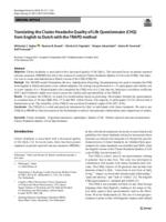 Translating the Cluster Headache Quality of Life Questionnaire (CHQ) from English to Dutch with the TRAPD method