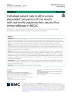 Individual patient data to allow a more elaborated comparison of trial results with real-world outcomes from first-line immunotherapy in NSCLC