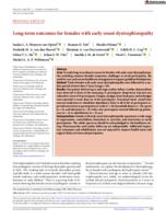 Long-term outcomes for females with early-onset dystrophinopathy