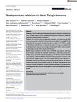 Development and validation of a Manic Thought Inventory