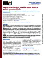 Health-related quality of life and symptom burden in patients on haemodialysis