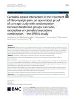 Cannabis-opioid interaction in the treatment of fibromyalgia pain: an open-label, proof of concept study with randomization between treatment groups