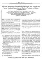 Perfusate proteomes provide biological insight into oxygenated versus standard hypothermic machine perfusion in kidney transplantation