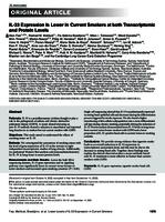 IL-33 expression is lower in current smokers at both transcriptomic and protein levels