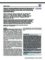 Tobacco smoking-related mutational signatures in classifying smoking-associated and nonsmoking-associated NSCLC