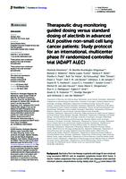 Therapeutic drug monitoring guided dosing versus standard dosing of alectinib in advanced ALK positive non-small cell lung cancer patients
