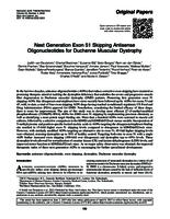 Next generation exon 51 skipping antisense oligonucleotides for Duchenne muscular dystrophy