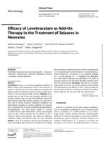 Efficacy of levetiracetam as add-on therapy in the treatment of seizures in neonates