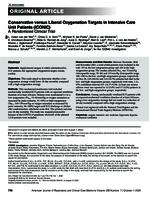 Conservative versus liberal oxygenation targets in intensive care unit patients (ICONIC)