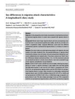 Sex differences in migraine attack characteristics
