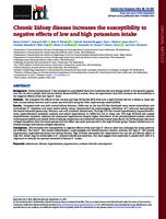 Chronic kidney disease increases the susceptibility to negative effects of low and high potassium intake