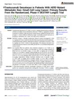 Trastuzumab deruxtecan in patients with HER2-mutant metastatic non-small-cell lung cancer