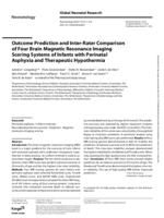 Outcome prediction and inter-rater comparison of four brain magnetic resonance imaging scoring systems of infants with perinatal asphyxia and therapeutic hypothermia