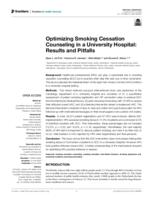 Optimizing smoking cessation counseling in a university hospital