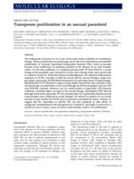 Transposon proliferation in an asexual parasitiod