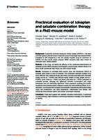 Preclinical evaluation of tolvaptan and salsalate combination therapy in a Pkd1-mouse model