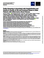 Frailty screening is associated with hospitalization and decline in quality of life and functional status in older patients with inflammatory bowel disease