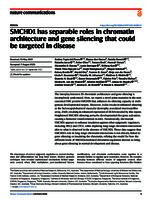 SMCHD1 has separable roles in chromatin architecture and gene silencing that could be targeted in disease