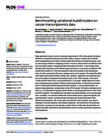 Benchmarking variational AutoEncoders on cancer transcriptomics data