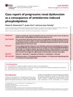 Case report of progressive renal dysfunction as a consequence of amiodarone-induced phospholipidosis