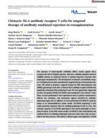 Chimeric HLA antibody receptor T cells for targeted therapy of antibody-mediated rejection in transplantation