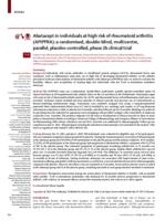 Abatacept in individuals at high risk of rheumatoid arthritis (APIPPRA)
