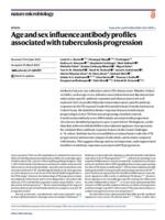 Age and sex influence antibody profiles associated with tuberculosis progression