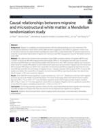 Causal relationships between migraine and microstructural white matter