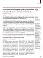 Natural history of human platelet antigen 1a-alloimmunised pregnancies