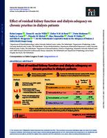 Effect of residual kidney function and dialysis adequacy on chronic pruritus in dialysis patients
