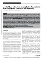 Level of overestimation among Dutch recreational skiers