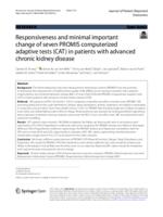 Responsiveness and minimal important change of seven PROMIS computerized adaptive tests (CAT) in patients with advanced chronic kidney disease