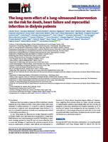 The long-term effect of a lung-ultrasound intervention on the risk for death, heart failure and myocardial infarction in dialysis patients