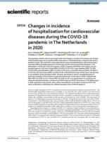 Changes in incidence of hospitalization for cardiovascular diseases during the COVID-19 pandemic in The Netherlands in 2020