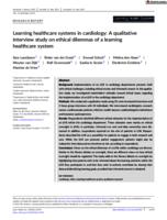 Learning healthcare systems in cardiology