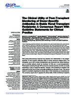 The clinical utility of post-transplant monitoring of donor-specific antibodies in stable renal transplant recipients