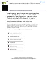 Governmental non-pharmaceutical interventions during the COVID-19 pandemic and the COPD exacerbation and respiratory infection rate in patients with alpha-1 antitrypsin deficiency