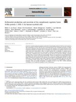 Preferential production and secretion of the complement regulator factor H-like protein 1 (FHL-1) by human myeloid cells