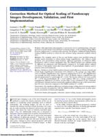 Correction method for optical scaling of fundoscopy images