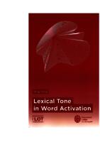 Lexical tone in word activation