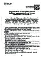 Epigenome-wide association study reveals CpG sites associated with thyroid function and regulatory effects on KLF9