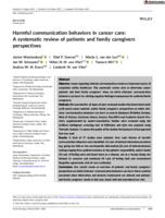 Harmful communication behaviors in cancer care