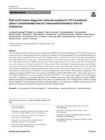 Real-world routine diagnostic molecular analysis for TP53 mutational status is recommended over p53 immunohistochemistry in B-cell lymphomas