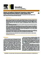 Patients' and healthcare professionals' perspectives on better use of patient-reported outcome measures in head and neck cancer